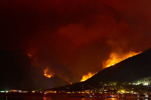 Forest fire in marmaris