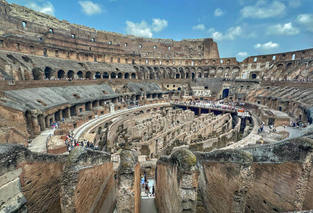 Rome's Colosseum - interior 1 stock photo