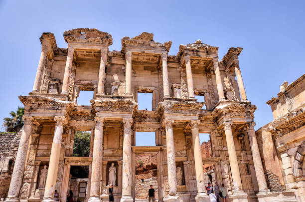 istock The ancient restored library at the ruins at Ephesus Turkey 1615222835