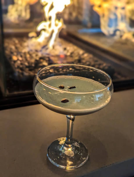 istock Espresso martini cocktail drink at hotel bar 1615231907