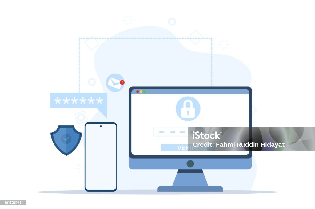 Pointer Authentification Code Authentication Code Concept For Website 2 Step Verification Enter Your ...