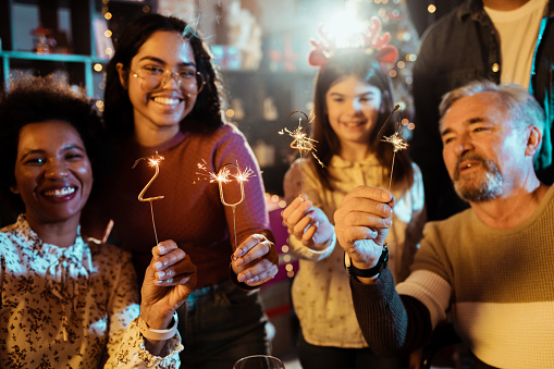 Family enjoys celebrating Christmas and New Year's