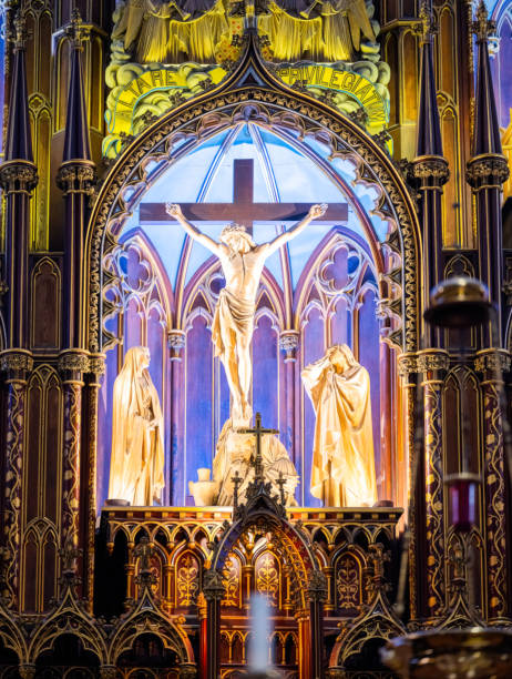 Notre-Dame Basilica in historic Old Montreal.  These are photos of the interior of the cathedral.