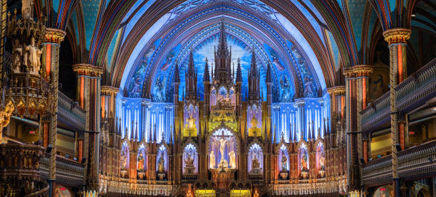 istock Notre Dame Basilica in Montreal 1615376536