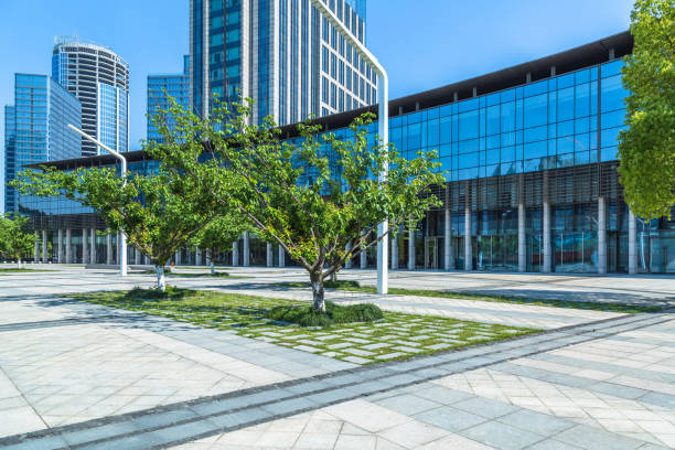istock modern office building outdoors in the downtown 1615471488