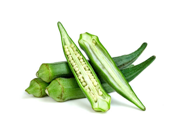 istock okra slice isolated on white background 1615502046