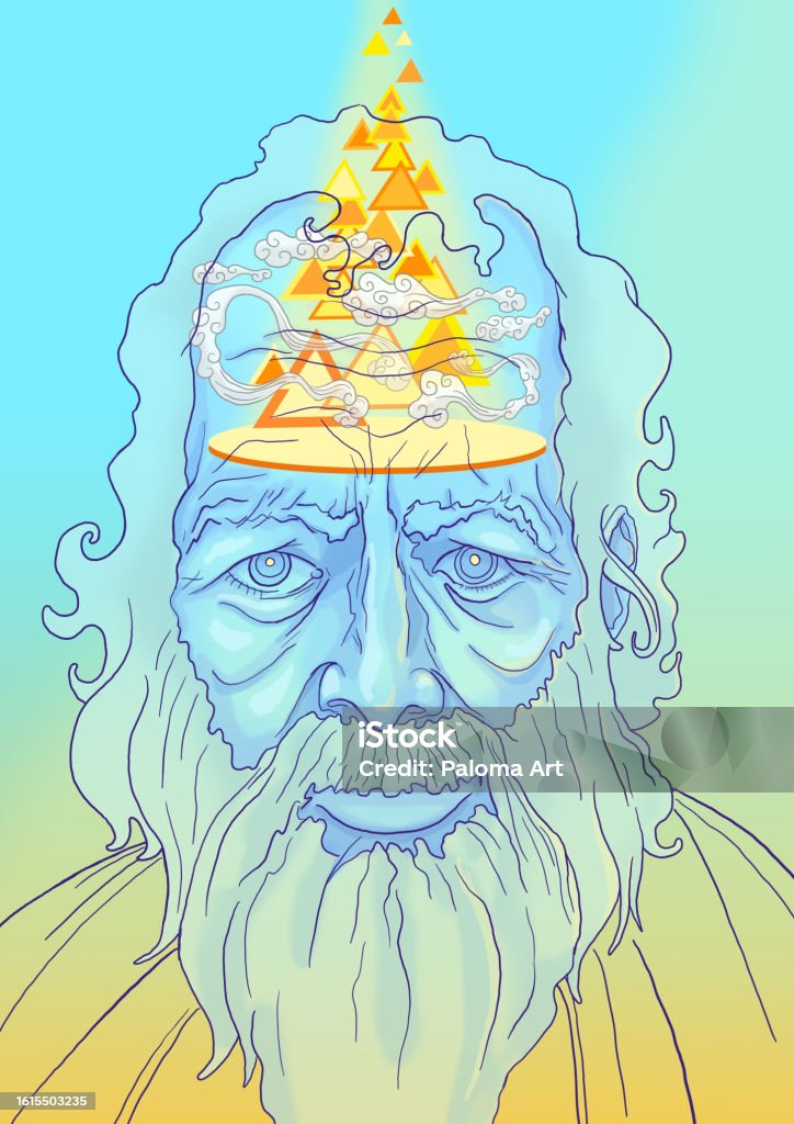Wise Examples Wise Old Man Stock Illustration - Download Image Now - Spirituality ...