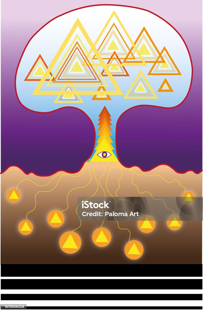 Tree Reference Magic Magic Tree Stock Illustration - Download Image Now - Goddess, Abstract ...
