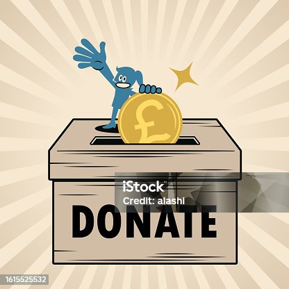 istock A smiling woman putting money into a big donation box 1615525532