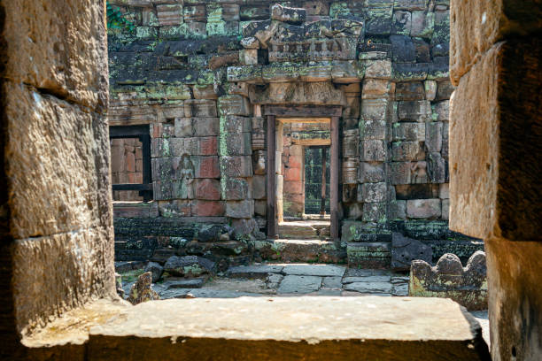istock Ancient Khmer architecture.  Angkor Wat complex, Siem Reap, Cambodia travel destinations 1615591465