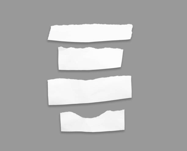 istock White ripped note,Torn paper edges for background. Ripped paper texture on transparent background. isolated on white background with clipping path. 1615624838