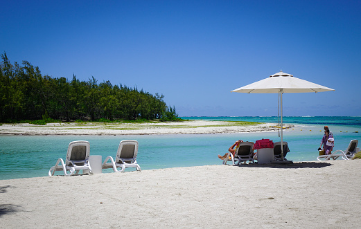 Adirondack chairs on Playa PortoMari, Curacao