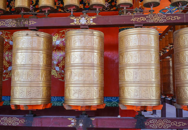 istock Prayer wheels at Yarchen Gar in Sichuan, China 1615662600