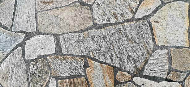 cobbled floor with uneven stones