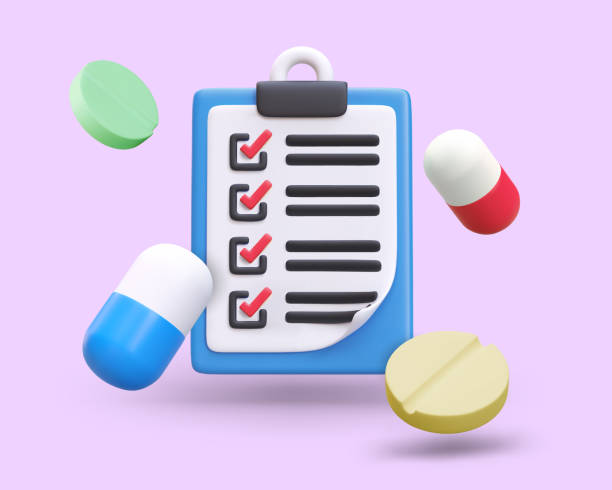 istock 3D clipboard, pills. List of medications to be taken. Notes on performed procedures 1615820666