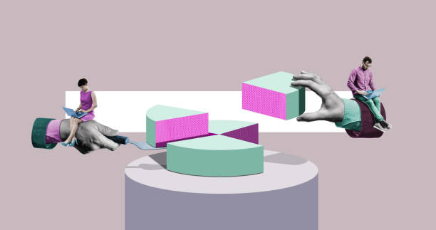 istock Concept of market share. 1615841715