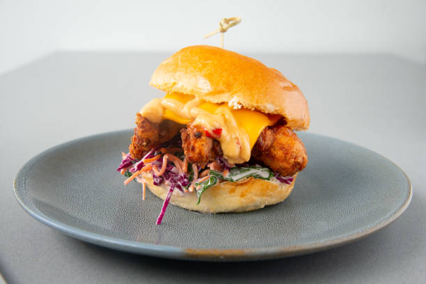 istock Hamburger in display for the photo shoot 1615872673