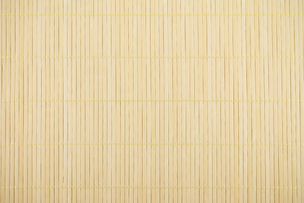 istock Blank Japanese mat in restaurant surface texture background. 1615896086