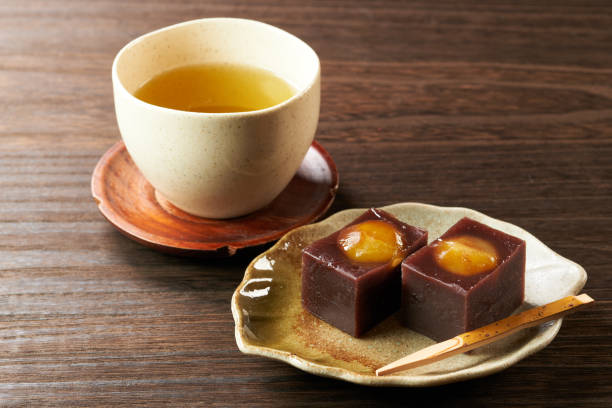 istock Chestnut yokan, traditional Japanese sweets 1615920650