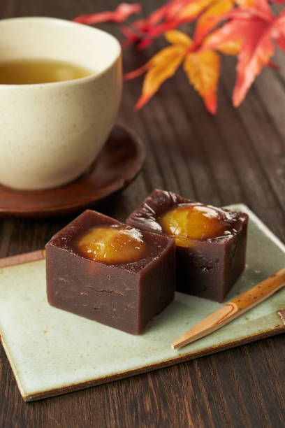 istock Chestnut yokan, traditional Japanese sweets 1615921159