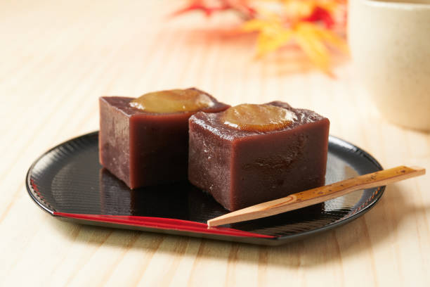 istock Chestnut yokan, traditional Japanese sweets 1615921167
