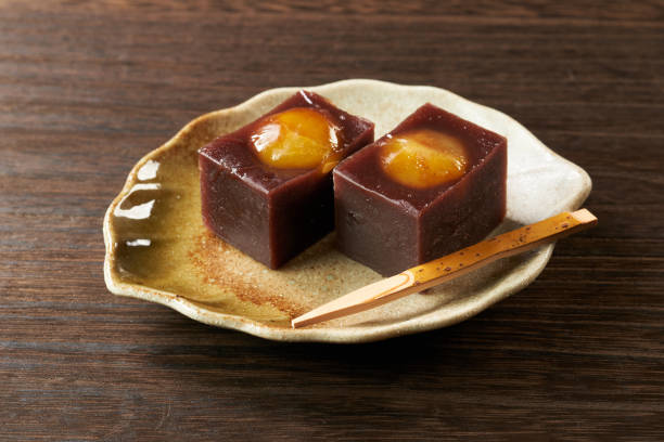 istock Chestnut yokan, traditional Japanese sweets 1615921188