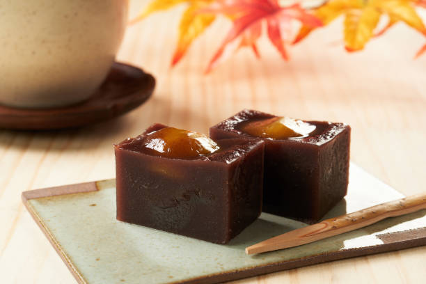 istock Chestnut yokan, traditional Japanese sweets 1615921714