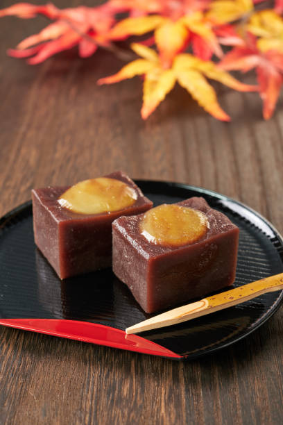 istock Chestnut yokan, traditional Japanese sweets 1615922258