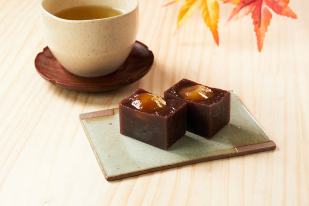 istock Chestnut yokan, traditional Japanese sweets 1615922796