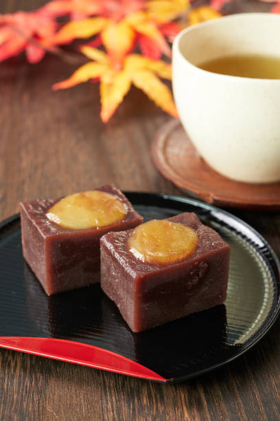 istock Chestnut yokan, traditional Japanese sweets 1615923335
