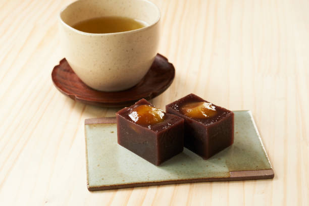 istock Chestnut yokan, traditional Japanese sweets 1615923829
