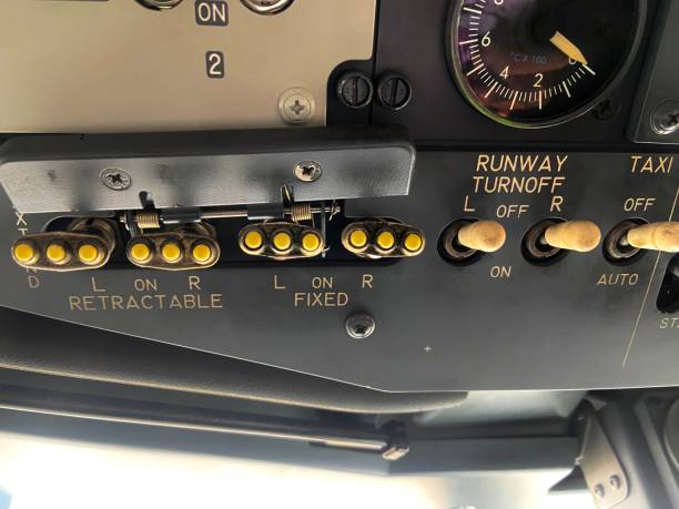 Panel  light location at flight instrument Panel  light location at flight instrument oxygen mask plane stock pictures, royalty-free photos & images