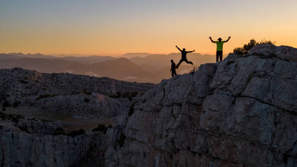 istock Focusing on the target with successful team spirit and teamwork 1616006127