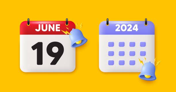 istock 19th day of the month icon. Event schedule date. Calendar date 3d icon. Vector 1616021793