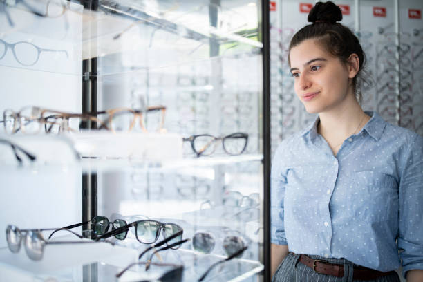 istock Looking for new pair of glasses. 1616025052