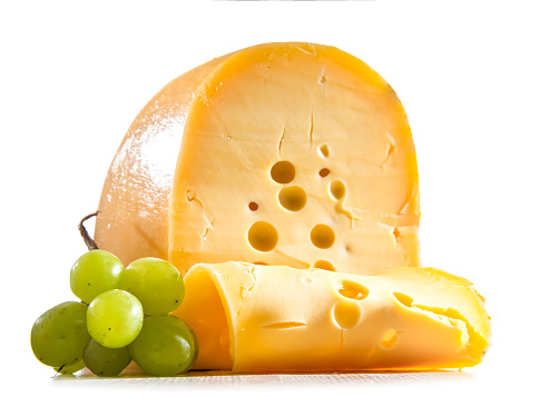 A yellow, medium-hard cheese, classified as a Swiss-type or Alpine cheese