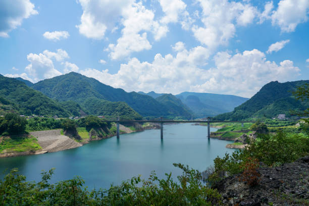 Yamba Dam in Gunma Prefecture, Japan. Yamba Dam in Gunma Prefecture, Japan. gunma prefecture stock pictures, royalty-free photos & images