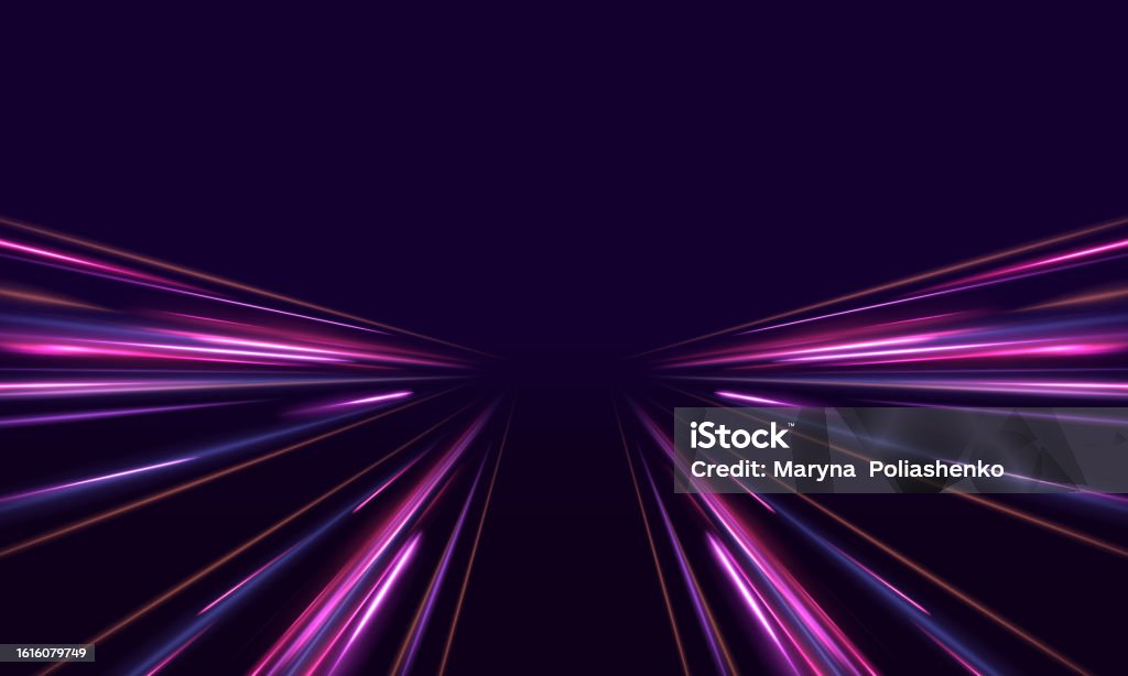 Panoramic High Speed Technology Concept Light Abstract Background Stock ...
