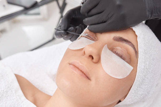 istock lamination and dyeing of eyelashes 1616091631