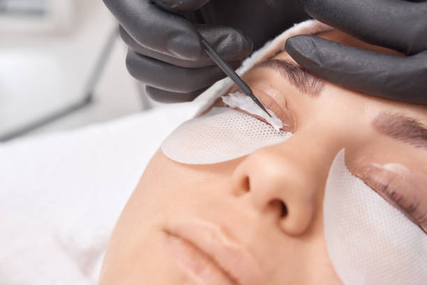 istock lamination and dyeing of eyelashes 1616091639