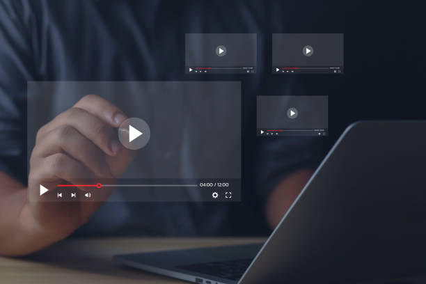 istock Businessman pointing at watching stream 1616154211