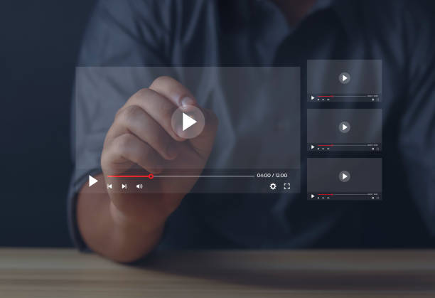 istock Businessman watching live stream online 1616156230
