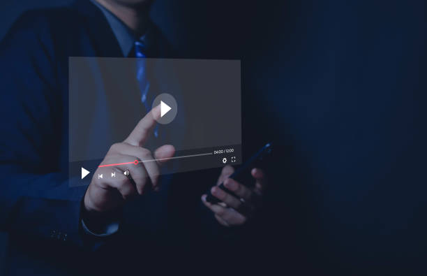 istock Businessman pointing at watching stream 1616156827