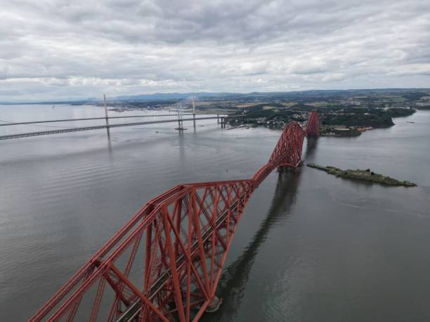 istock Aerial view of the Forth Bridge in Edinburgh, Scotland 1616193227