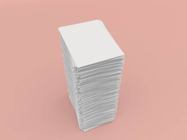istock A large stack of A4 paper on a pink background. 1616193877
