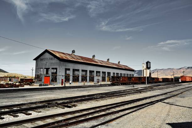 Ely, United States – October 20, 2020: The Nevada Northern Railway Museum in Ely, NV.