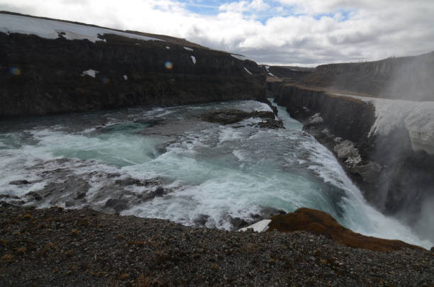 istock Water Tumbling Over the Falls at Gullfoss 1616303136
