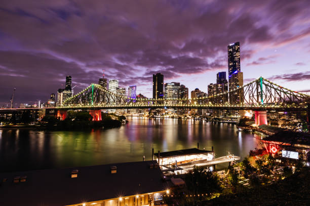 istock Story Bridge and Brisbane Skyline in Australia 1616341496