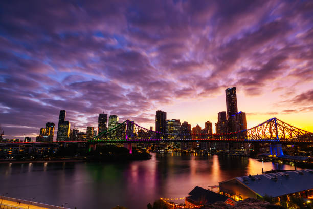 istock Story Bridge and Brisbane Skyline in Australia 1616341497