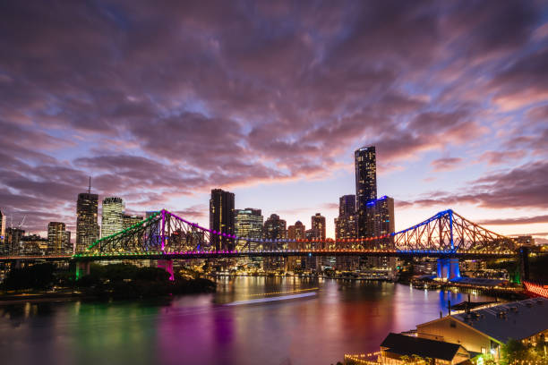 istock Story Bridge and Brisbane Skyline in Australia 1616341501